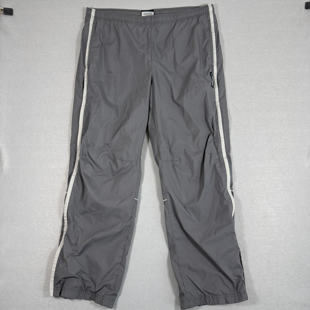 VTG 90's Abercrombie & Fitch Mens M 092 Track Pants Gray Gym Issue Mesh Lined